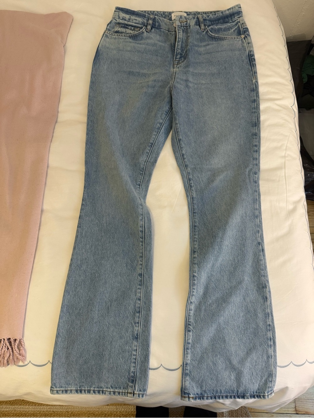 Frame Light Blue Women's Flared Jeans